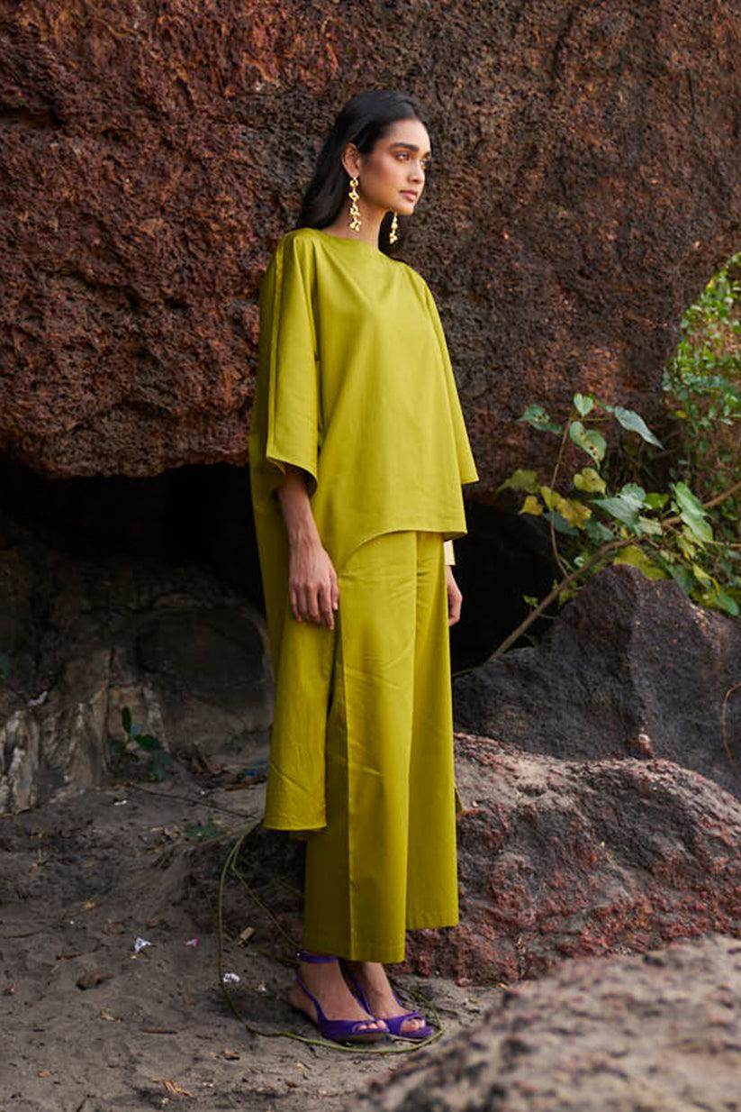 OLIVE COTTON PANT - dash and dot