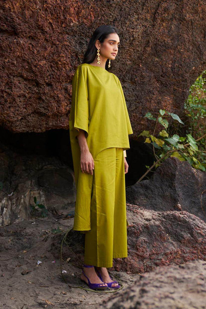 OLIVE COTTON PANT - dash and dot dash and dot