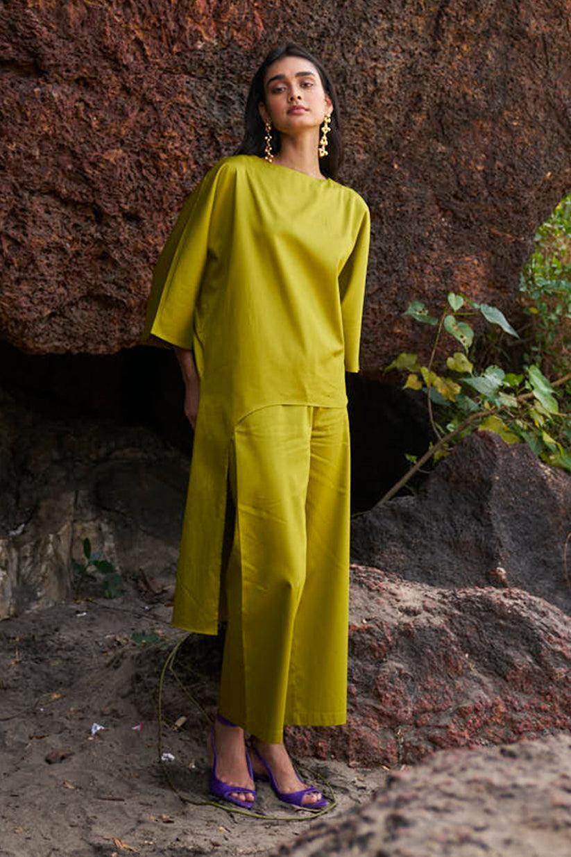 OLIVE COTTON PANT - dash and dot