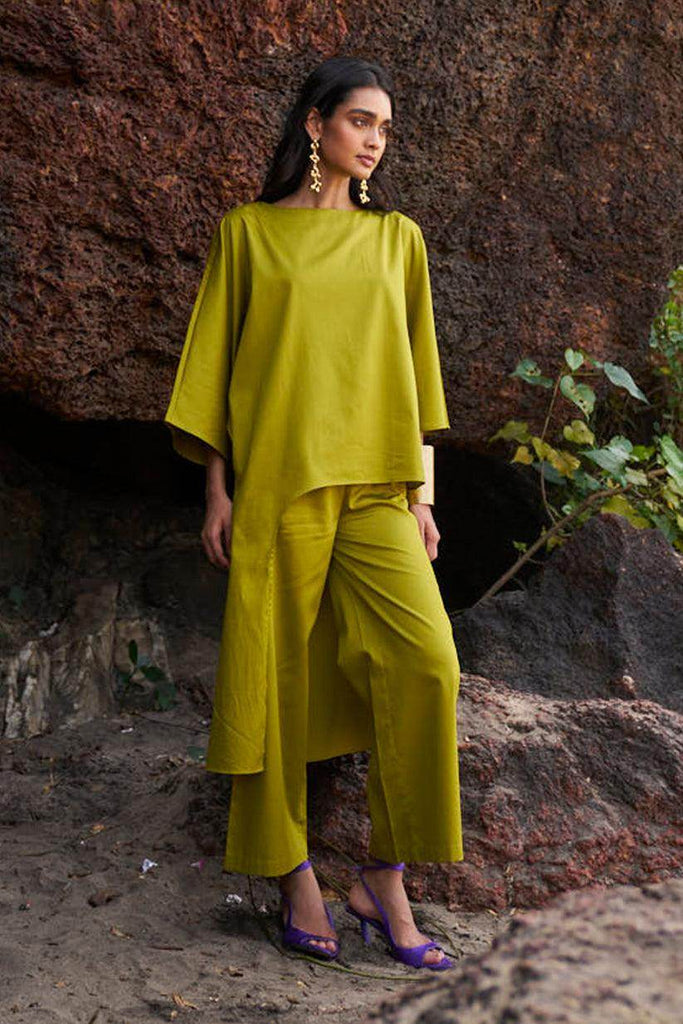 OLIVE COTTON PANT - dash and dot dash and dot