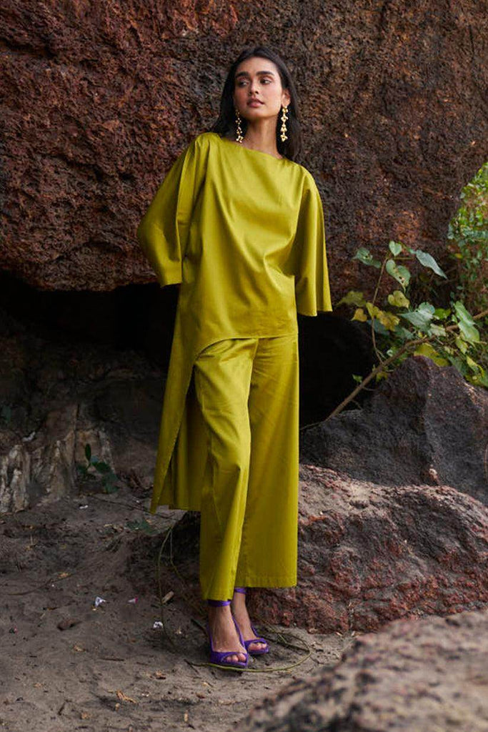 OLIVE COTTON PANT - dash and dot dash and dot