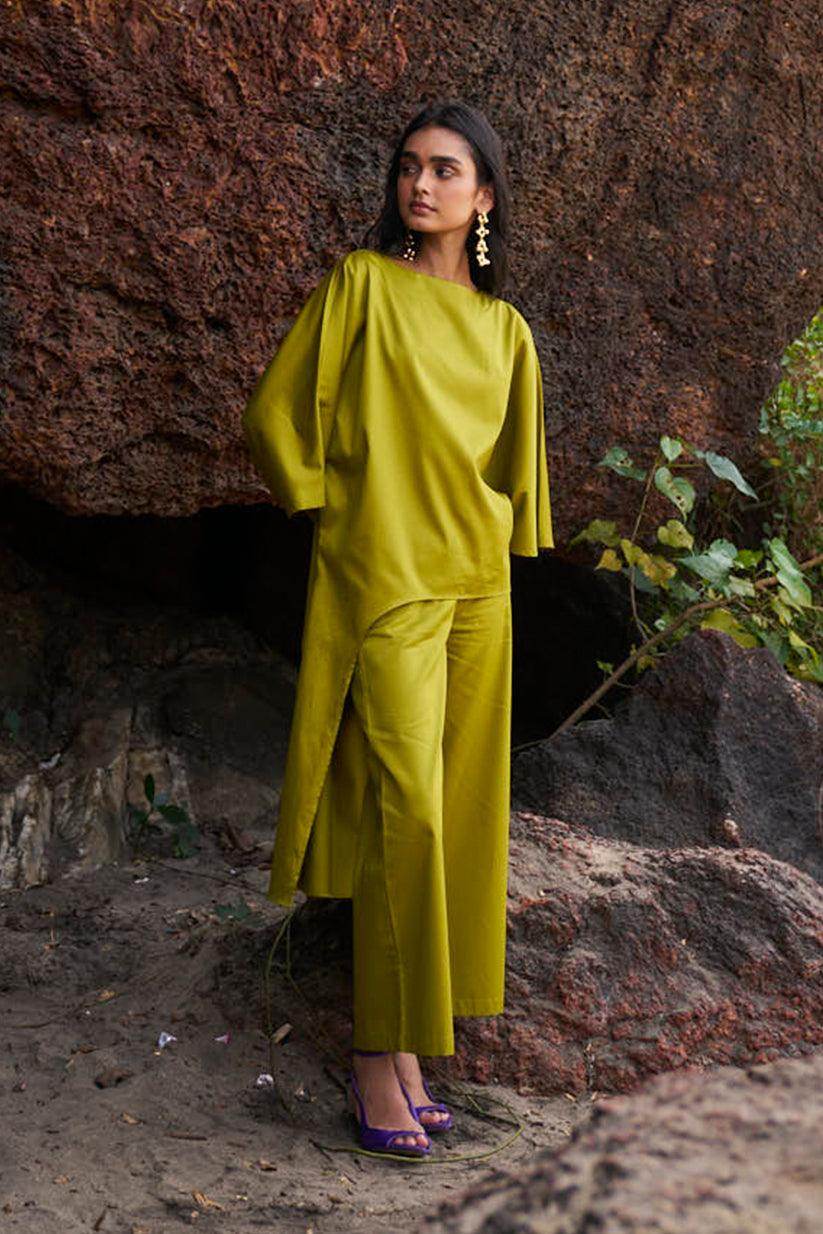 OLIVE COTTON PANT - dash and dot