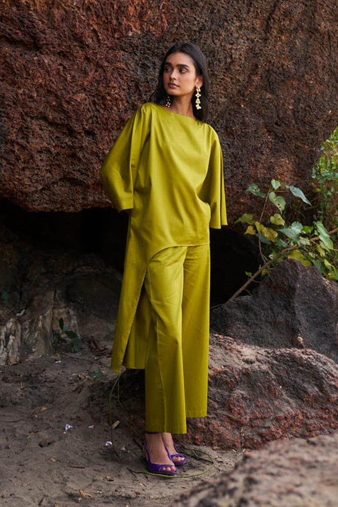 OLIVE COTTON PANT - dash and dot dash and dot