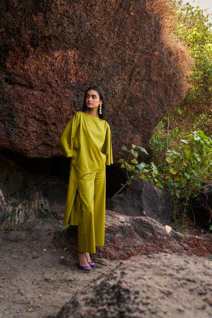 OLIVE COTTON PANT - dash and dot