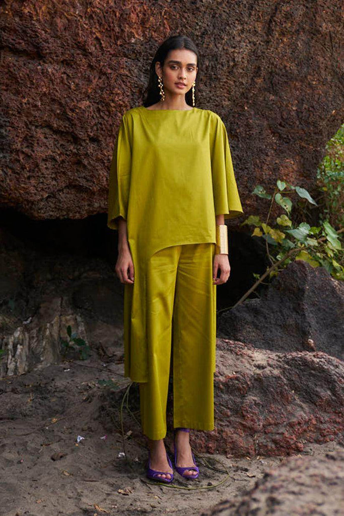 OLIVE COTTON PANT - dash and dot dash and dot