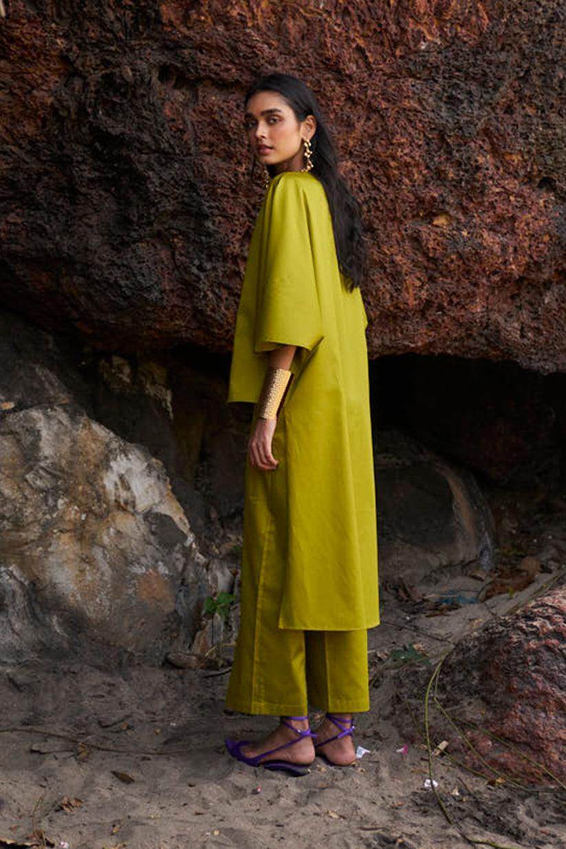 OLIVE COTTON PANT - dash and dot