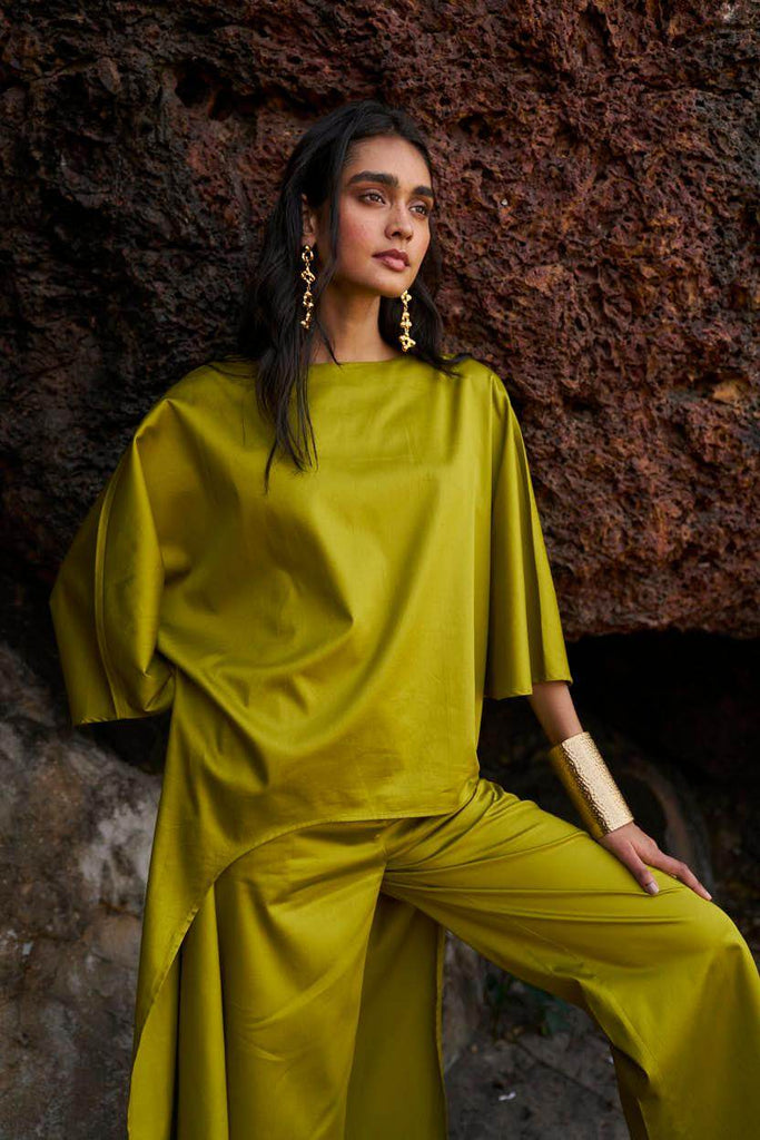 OLIVE COTTON PANT - dash and dot dash and dot