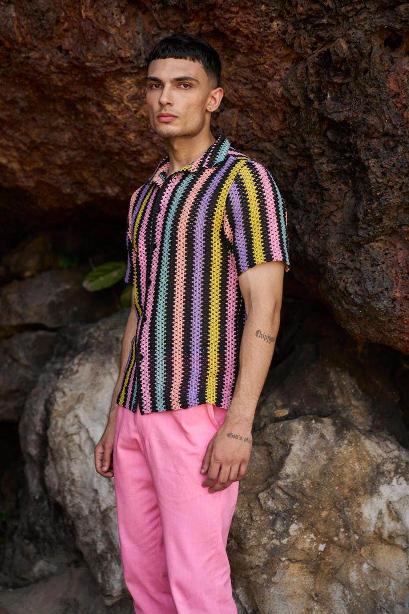 TURN UP COTTON PANT - dash and dot