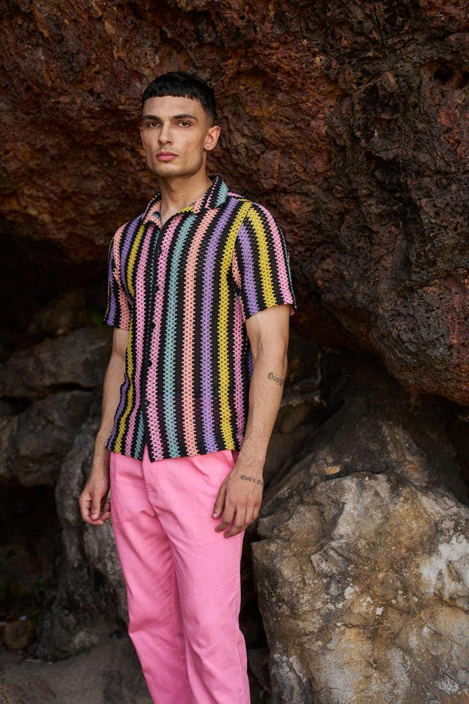 TURN UP COTTON PANT - dash and dot dash and dot