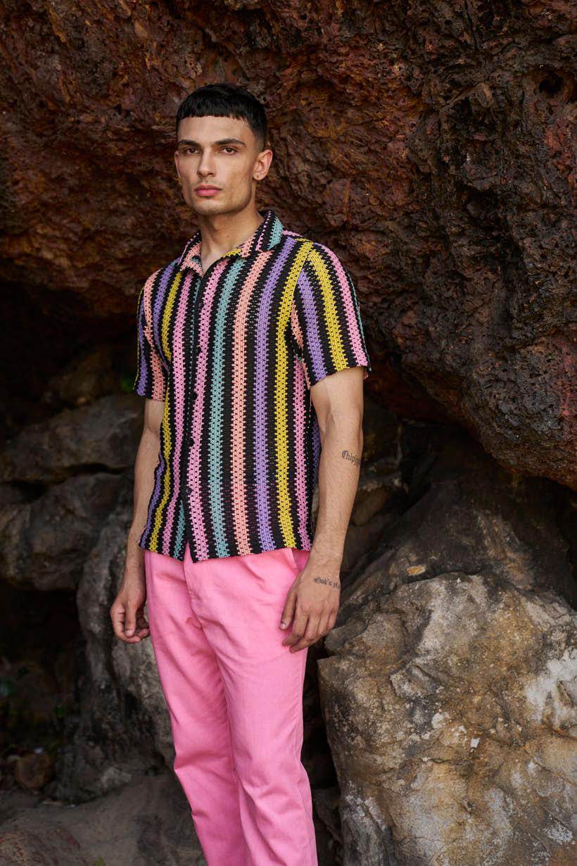 TURN UP COTTON PANT - dash and dot