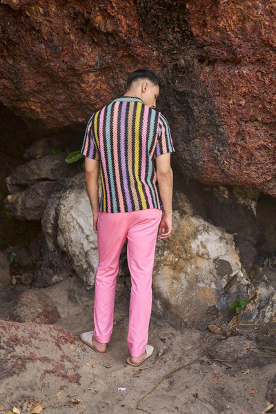 TURN UP COTTON PANT - dash and dot