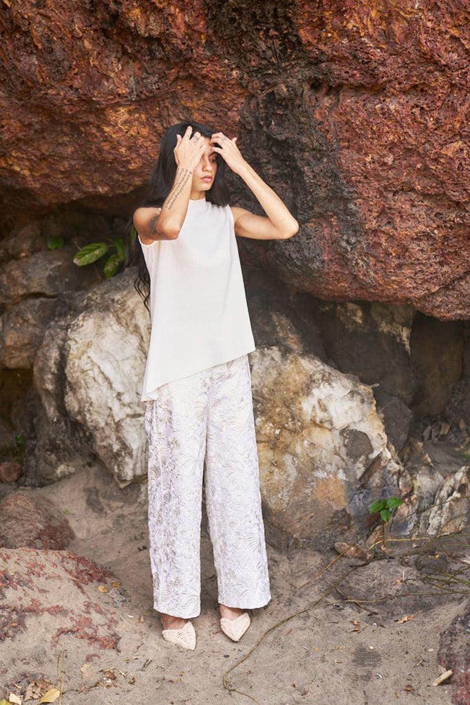 GARA STITCH IVORY PANT - dash and dot dash and dot