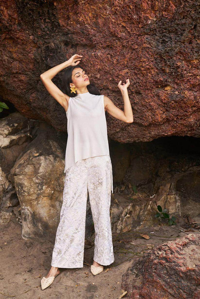 GARA STITCH IVORY PANT - dash and dot dash and dot