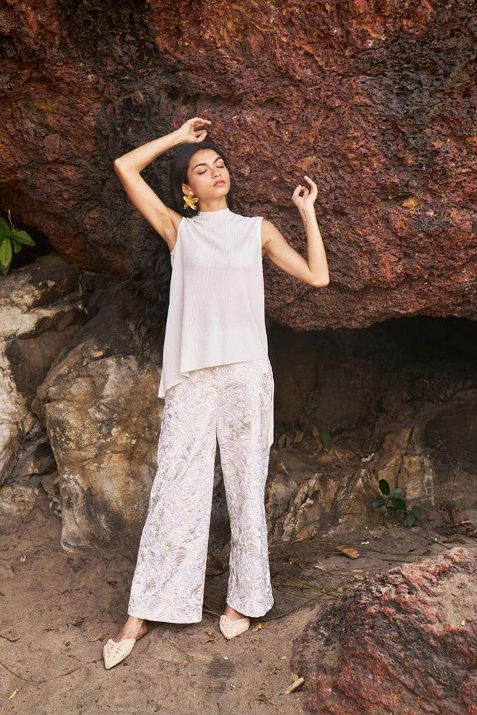 GARA STITCH IVORY PANT - dash and dot dash and dot