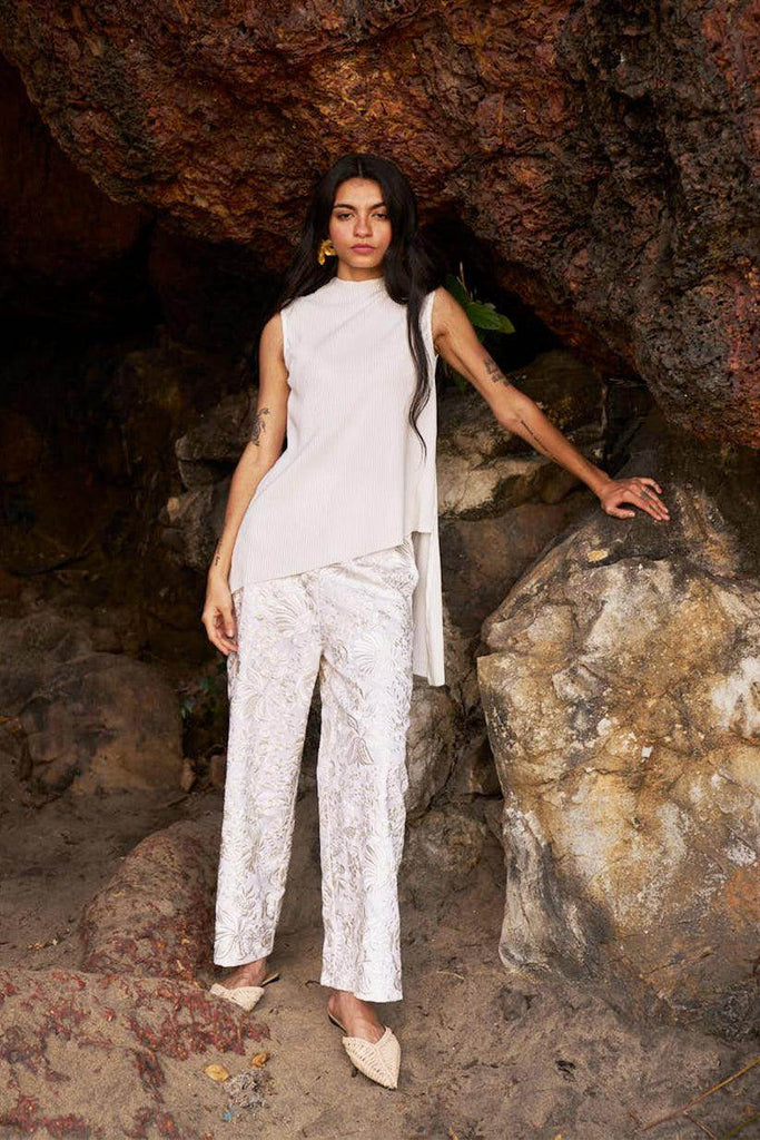 GARA STITCH IVORY PANT - dash and dot dash and dot