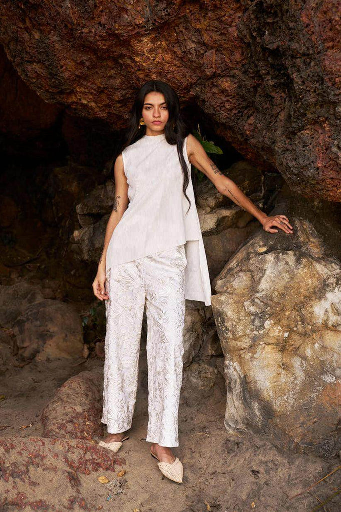 GARA STITCH IVORY PANT - dash and dot dash and dot