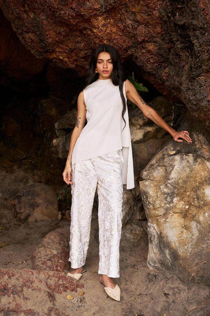 GARA STITCH IVORY PANT - dash and dot dash and dot