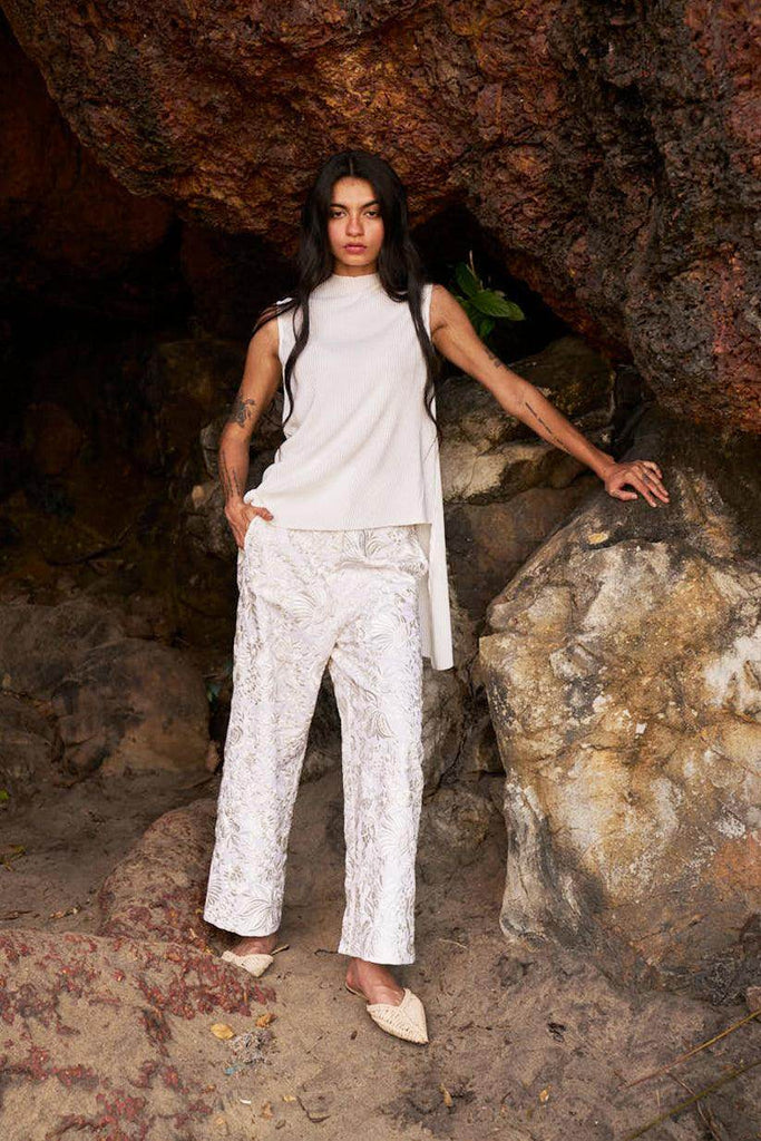 GARA STITCH IVORY PANT - dash and dot dash and dot