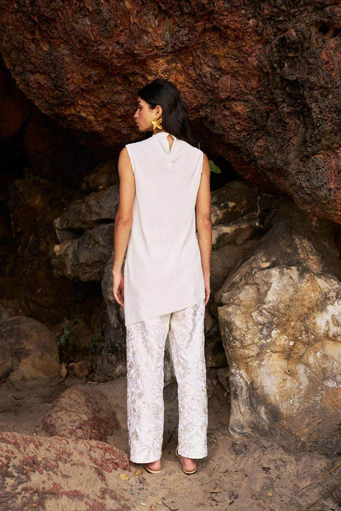 GARA STITCH IVORY PANT - dash and dot dash and dot