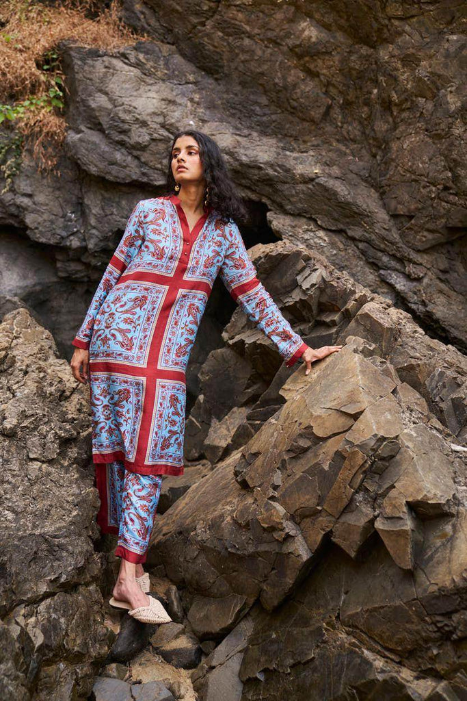 SCARF PRINTED PANT - dash and dot dash and dot