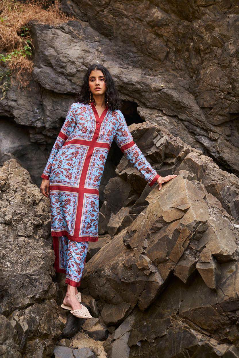 SCARF PRINTED PANT - dash and dot