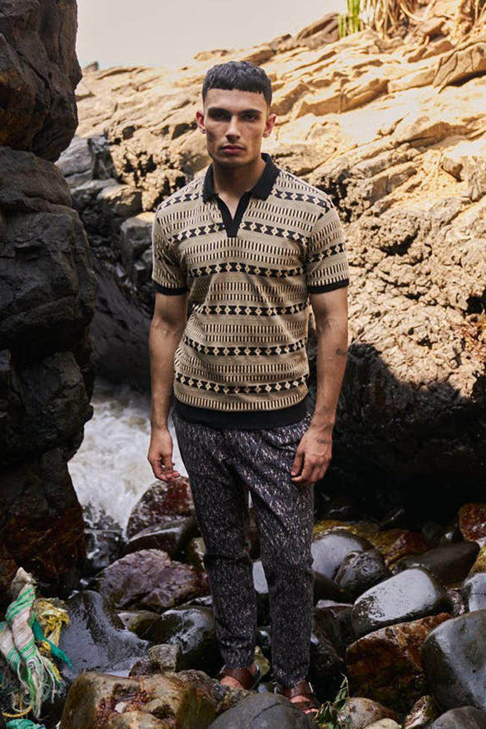 JACQUARD POLO - dash and dot dash and dot