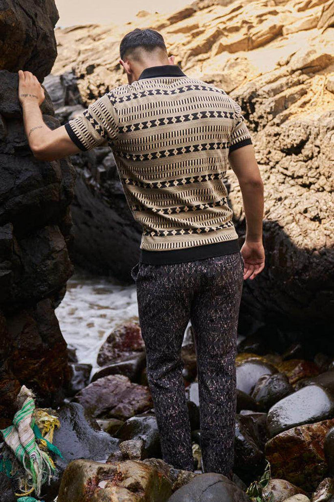 JACQUARD POLO - dash and dot dash and dot