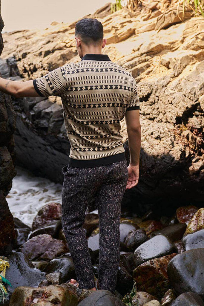 JACQUARD POLO - dash and dot dash and dot