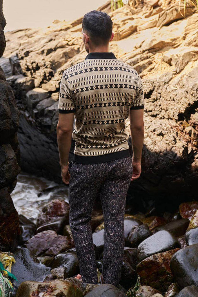 JACQUARD POLO - dash and dot dash and dot