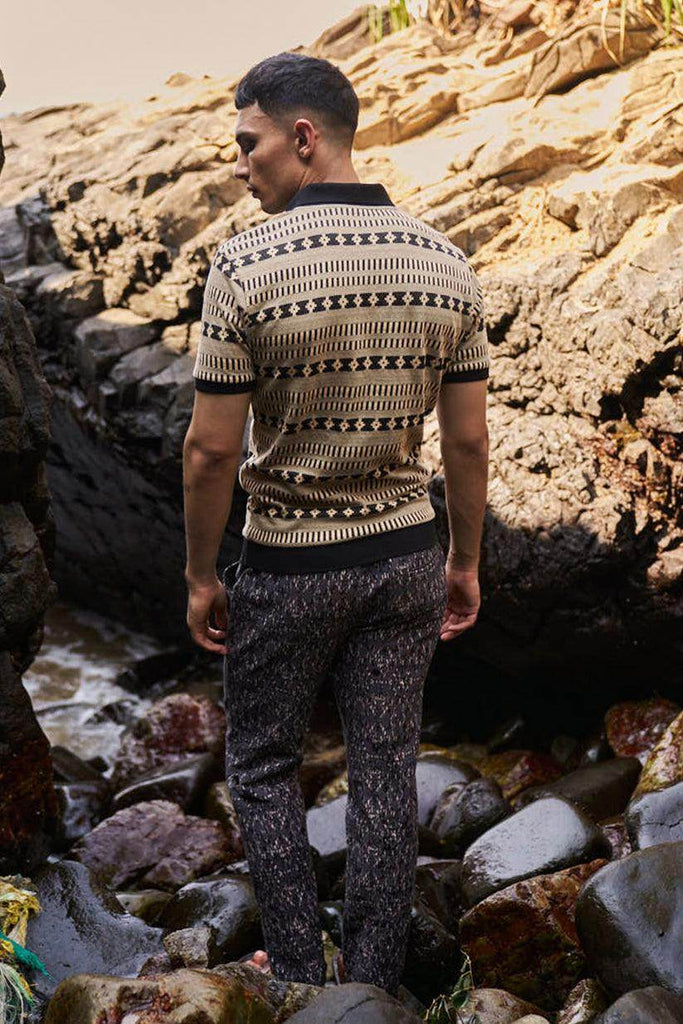 JACQUARD POLO - dash and dot dash and dot