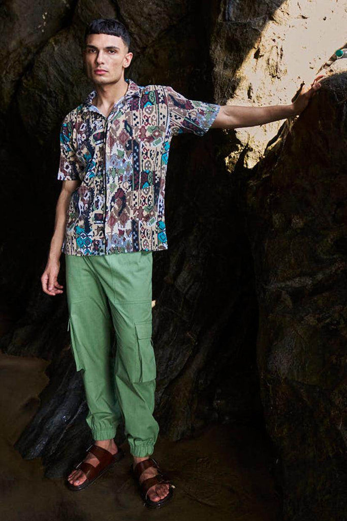 TRIBAL PLEATED SHIRT - dash and dot dash and dot