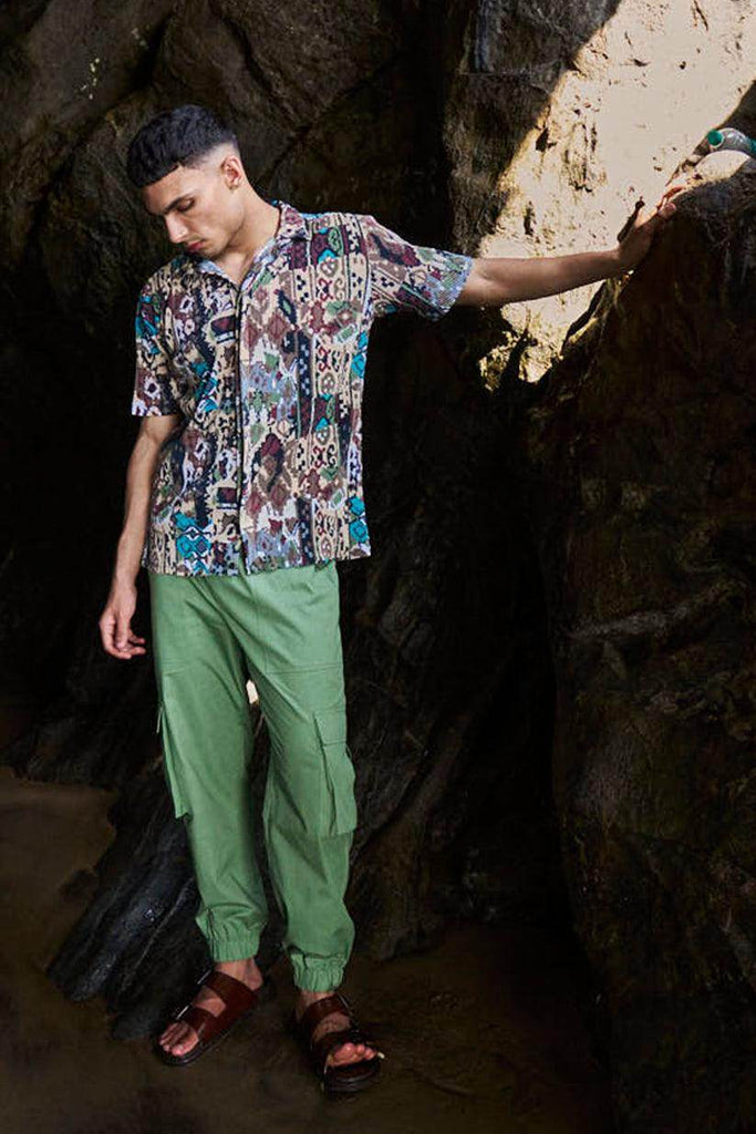 TRIBAL PLEATED SHIRT - dash and dot dash and dot