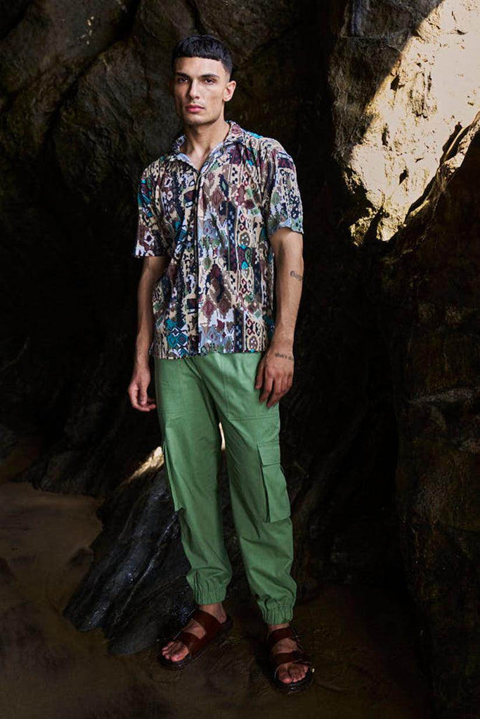 TRIBAL PLEATED SHIRT - dash and dot dash and dot