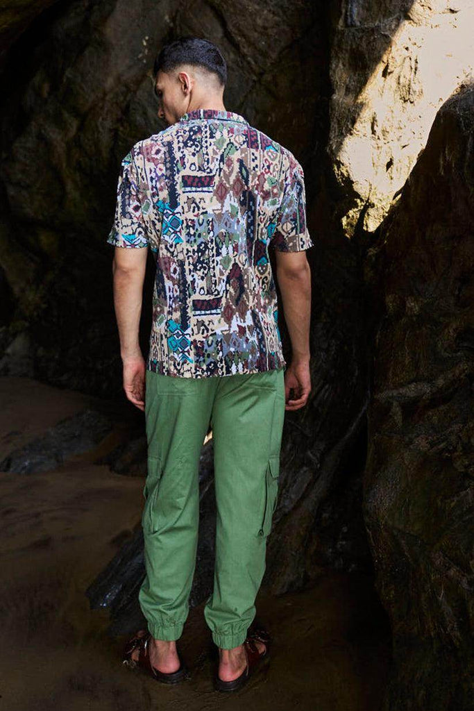 TRIBAL PLEATED SHIRT - dash and dot dash and dot