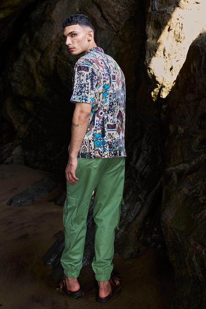 TRIBAL PLEATED SHIRT - dash and dot dash and dot