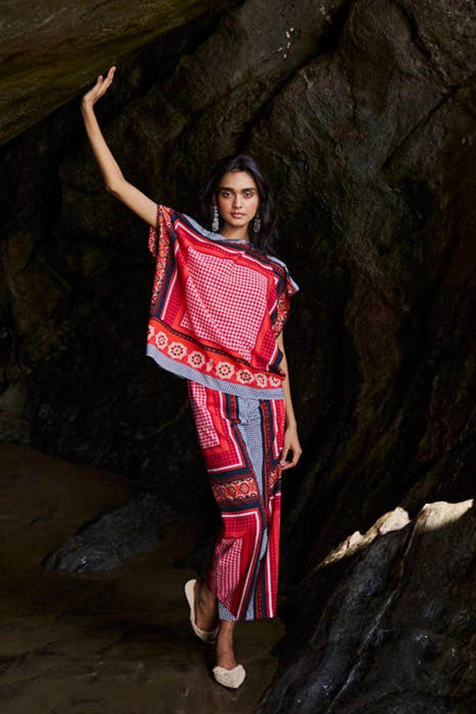 SCARF PRINTED PANT - dash and dot dash and dot