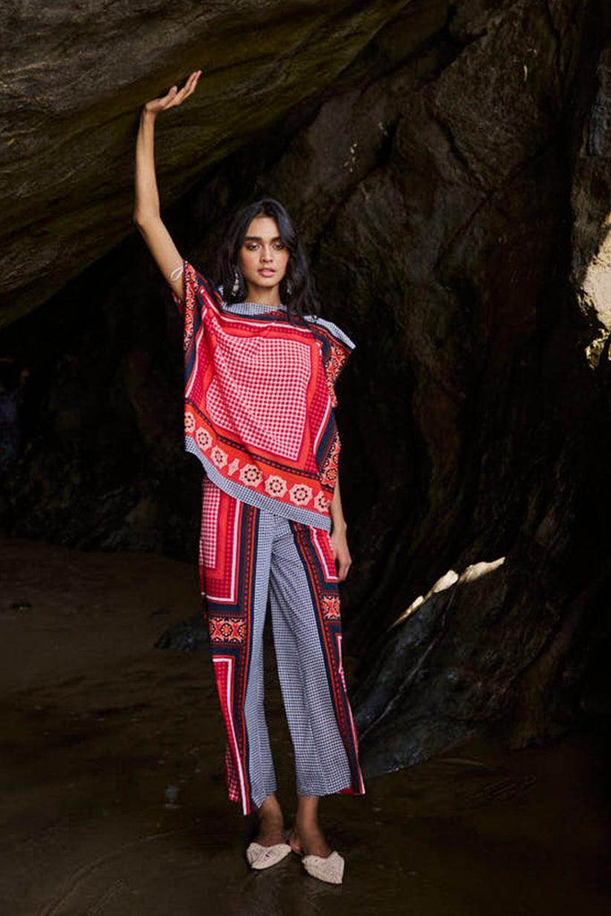 SCARF PRINTED PANT - dash and dot dash and dot