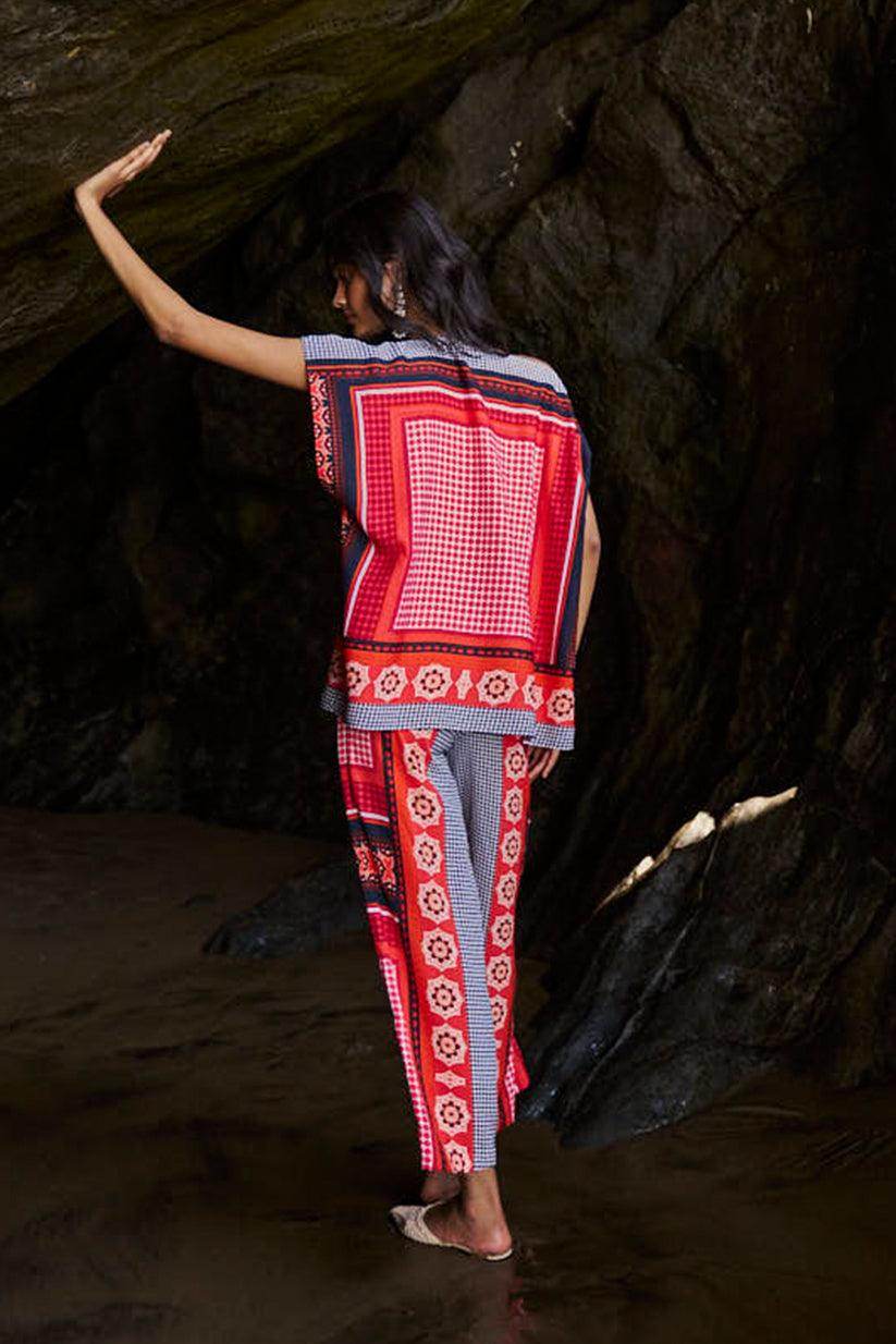 SCARF PRINTED SET - dash and dot