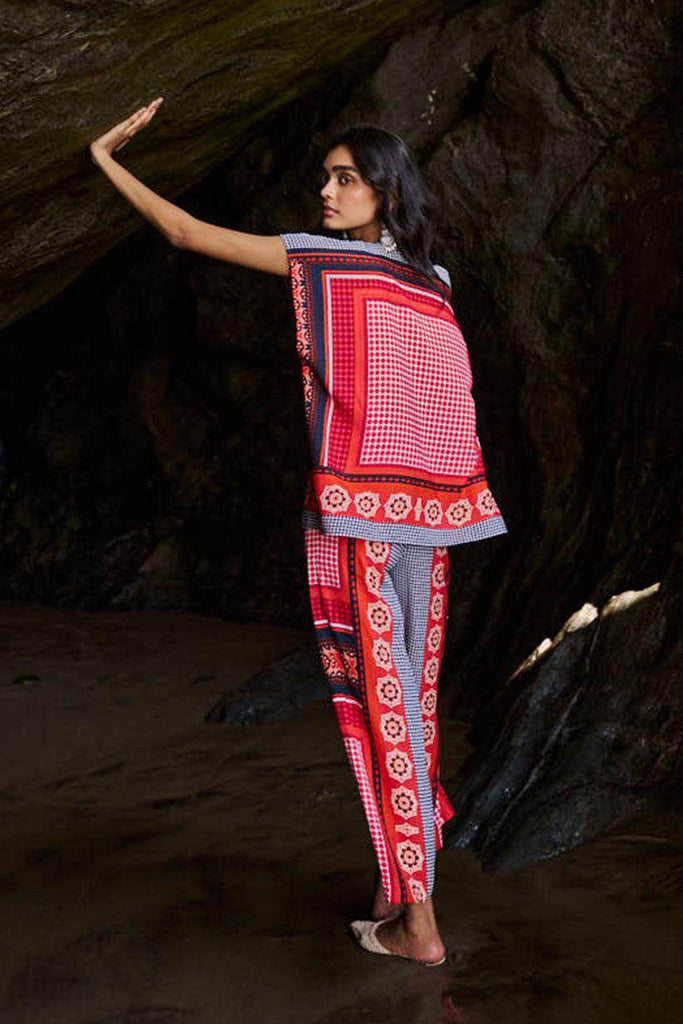 SCARF PRINTED PANT - dash and dot dash and dot