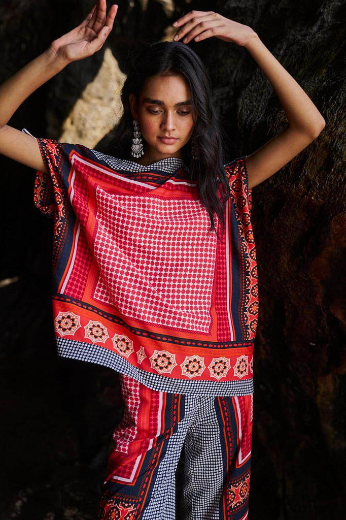 SCARF PRINTED PANT - dash and dot dash and dot