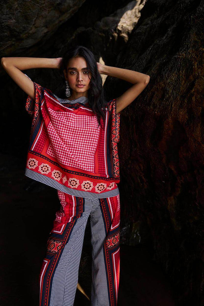 SCARF PRINTED PANT - dash and dot dash and dot