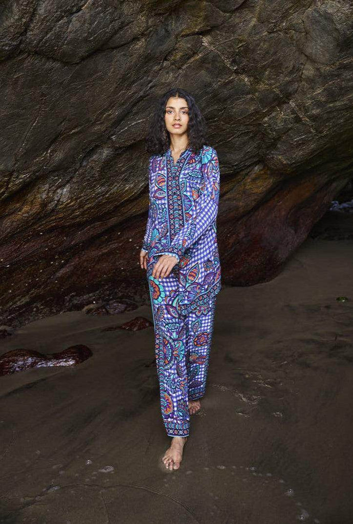 PRINTED CHECK BOXY SET - dash and dot dash and dot