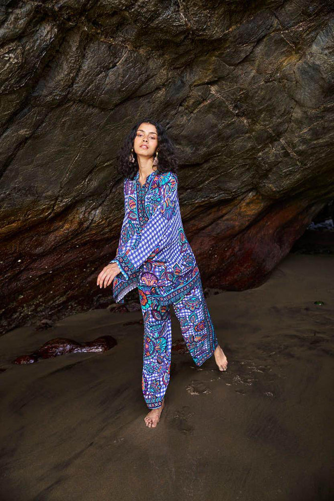 PRINTED CHECK BOXY SET - dash and dot dash and dot