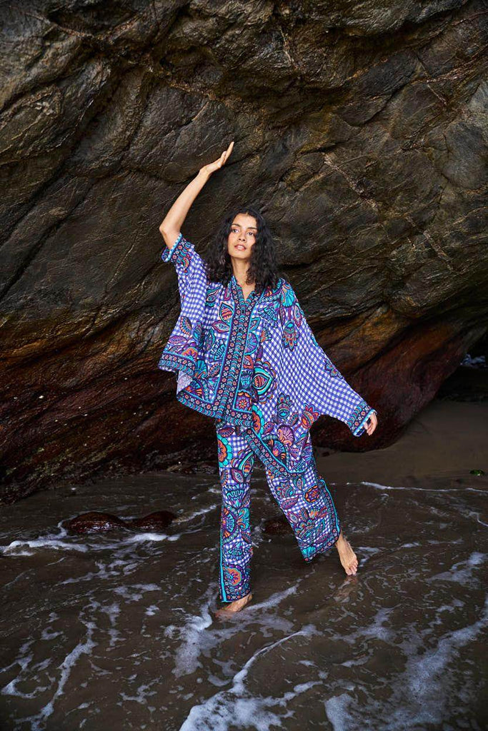 PRINTED CHECK BOXY SET - dash and dot dash and dot