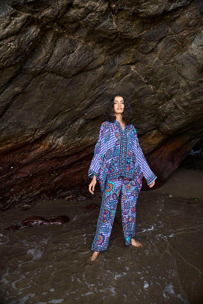 PRINTED CHECK BOXY SET - dash and dot dash and dot