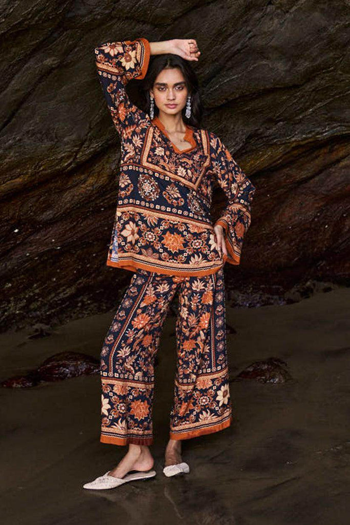 EARTH TONED PRINTED PANT - dash and dot dash and dot