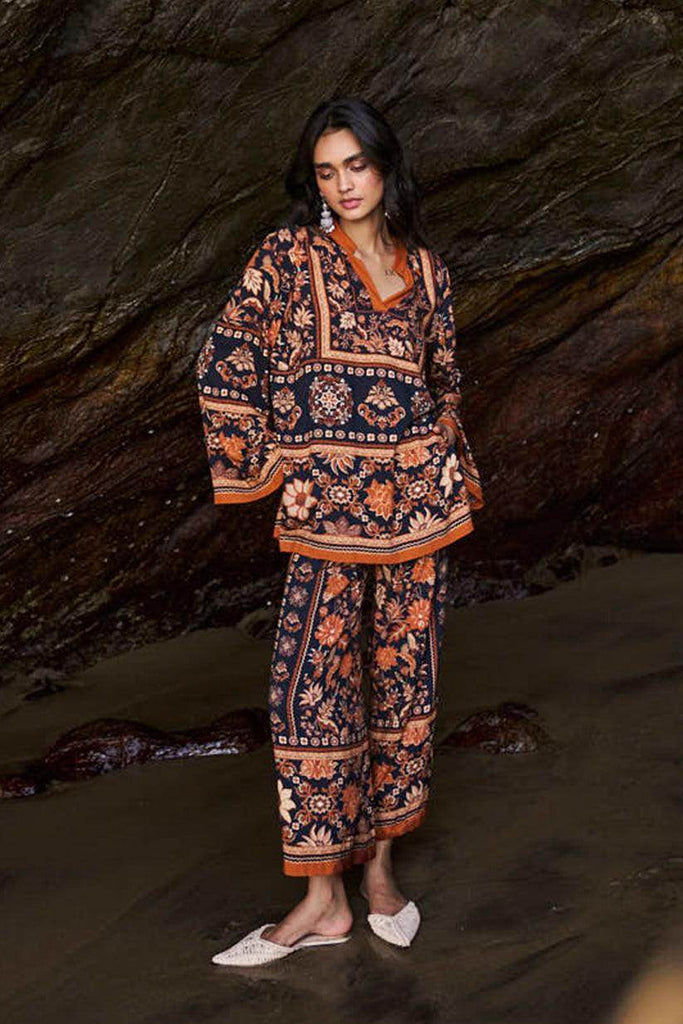 EARTH TONED PRINTED PANT - dash and dot dash and dot