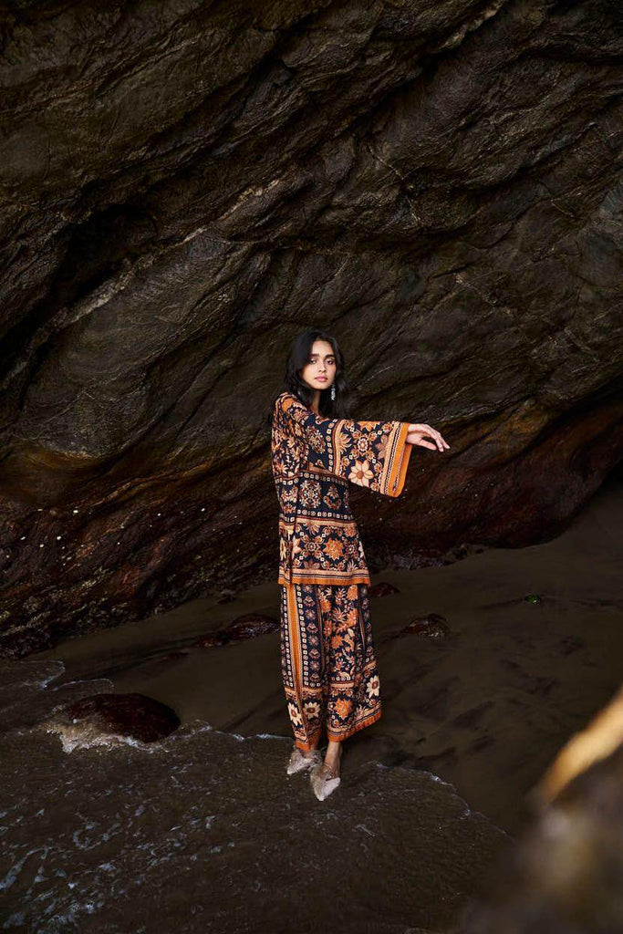 EARTH TONED PRINTED SET - dash and dot dash and dot