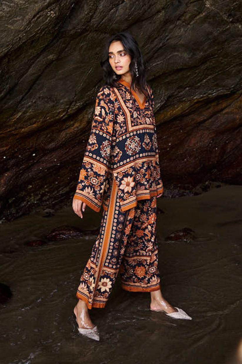 EARTH TONED PRINTED PANT - dash and dot