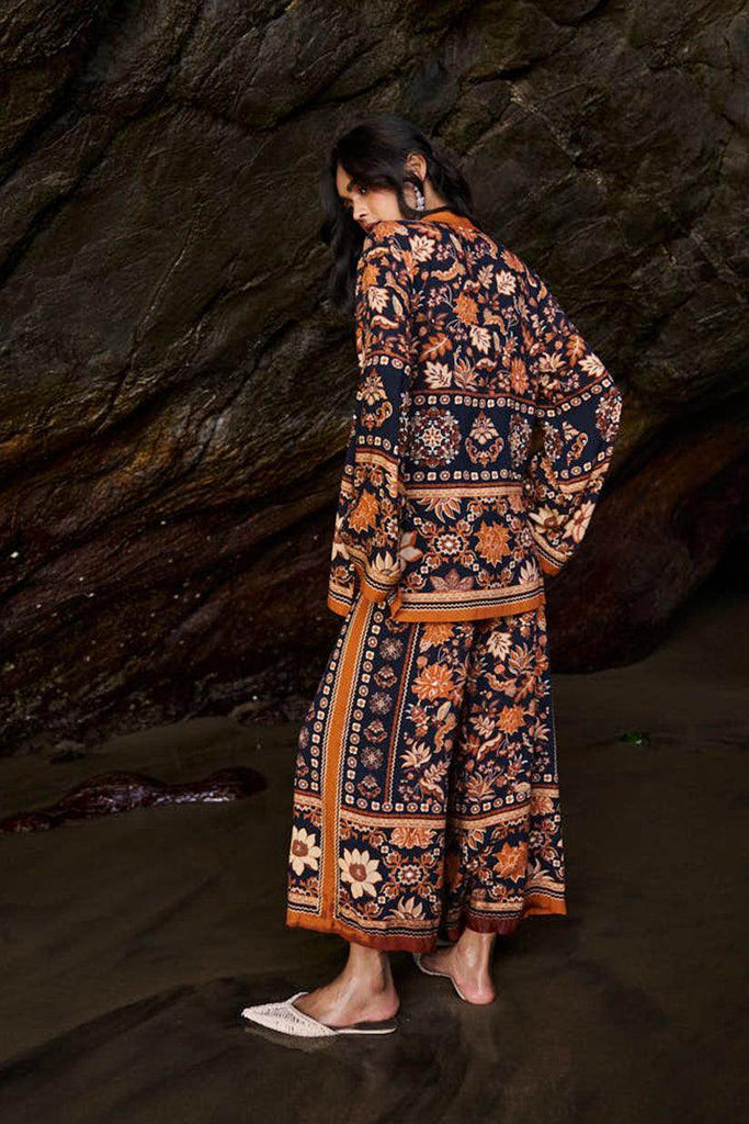 EARTH TONED PRINTED PANT - dash and dot dash and dot